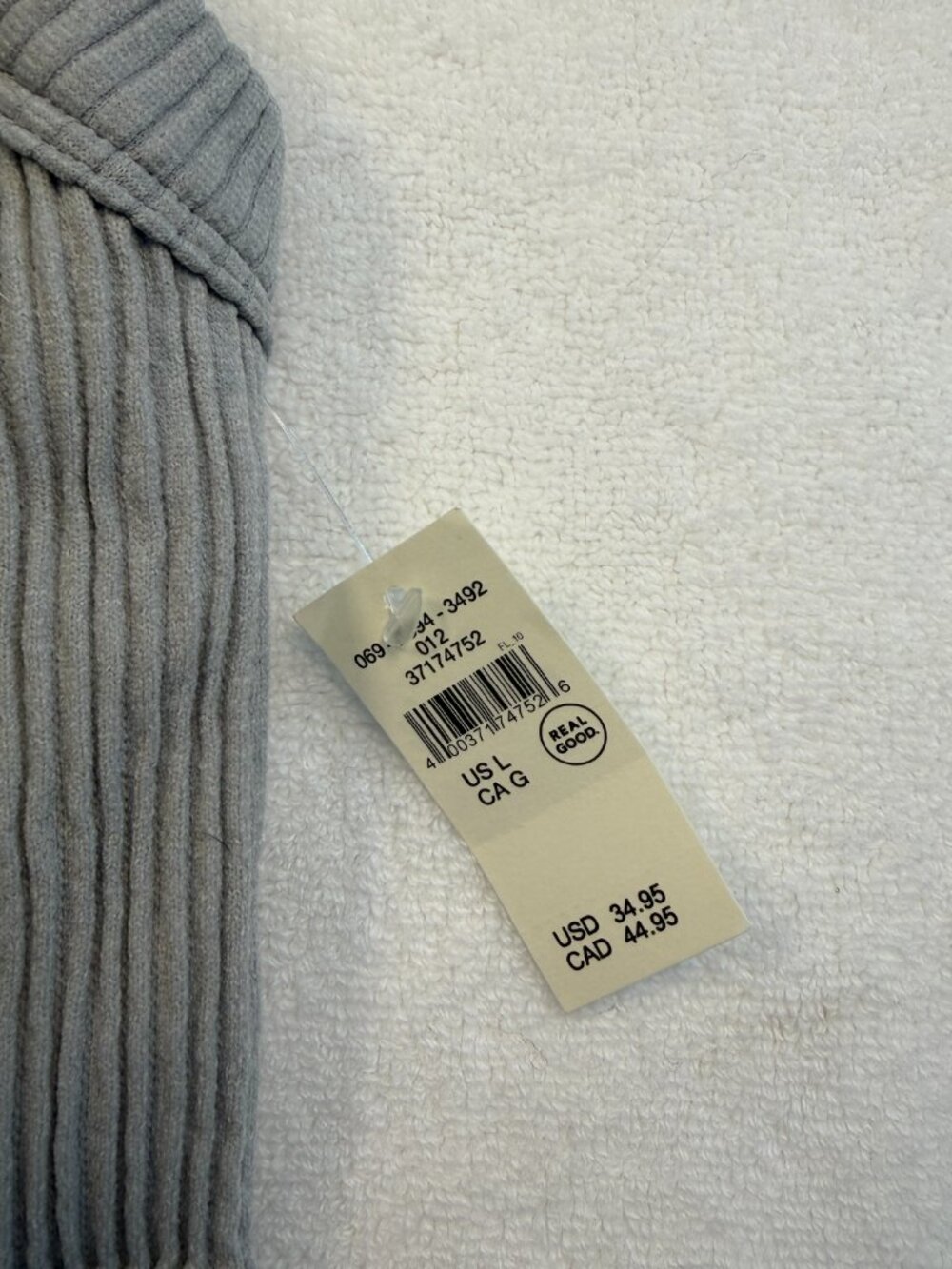 NWT Aerie Womens Ribbed Crop Top Gray High Neck Sleeveless Tank Large - Picture 3 of 4